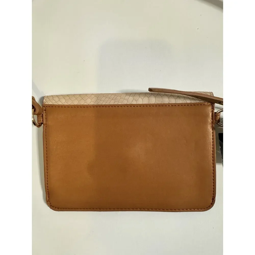 INC International Concepts Python Embossed Bag Women Faux Snakeskin NWT
